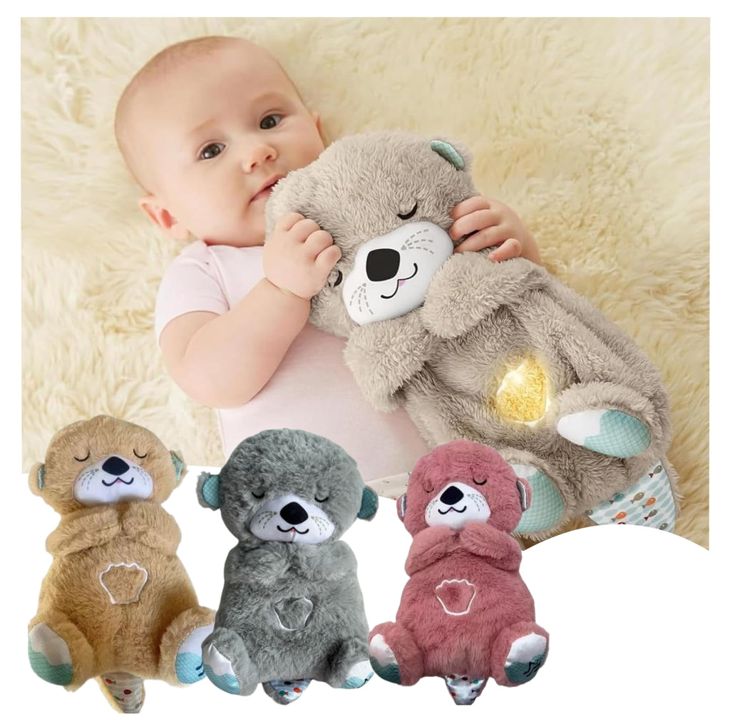 Peluche que respira Nutria Gris