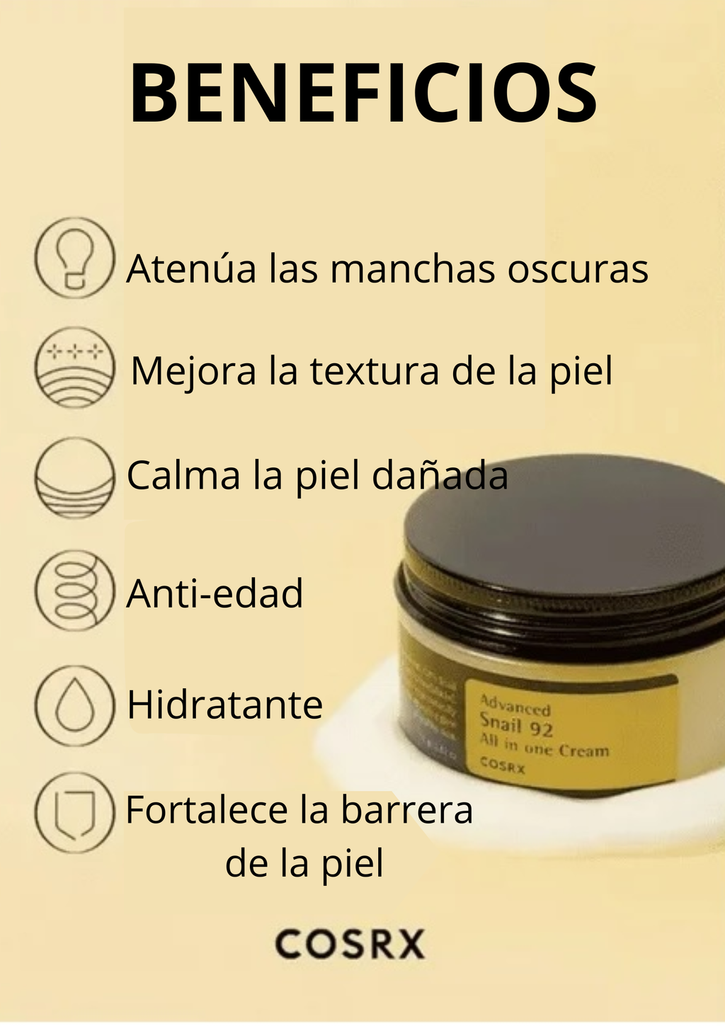 COSRX-Crema en gel caracol