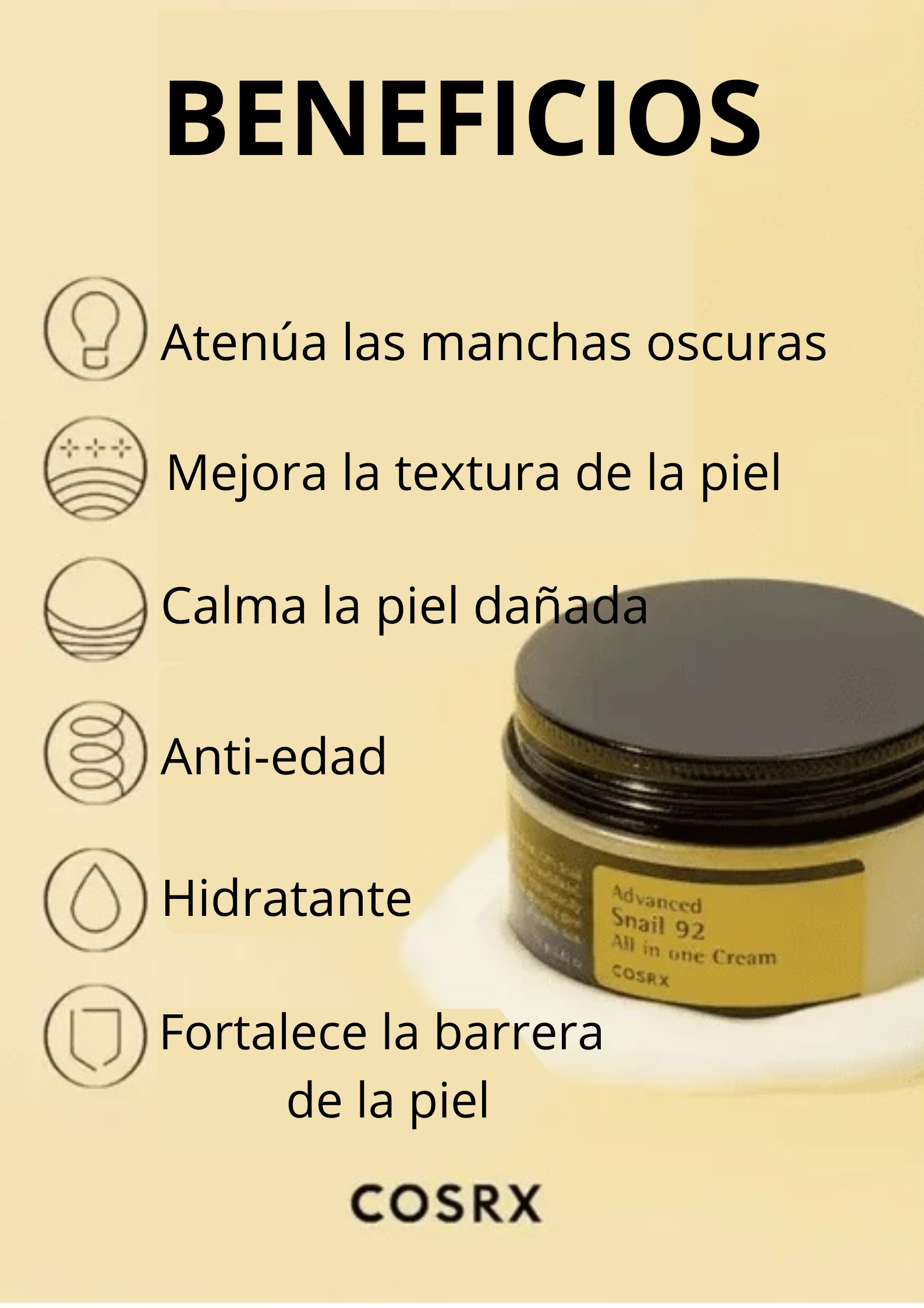 COSRX-Crema en gel caracol