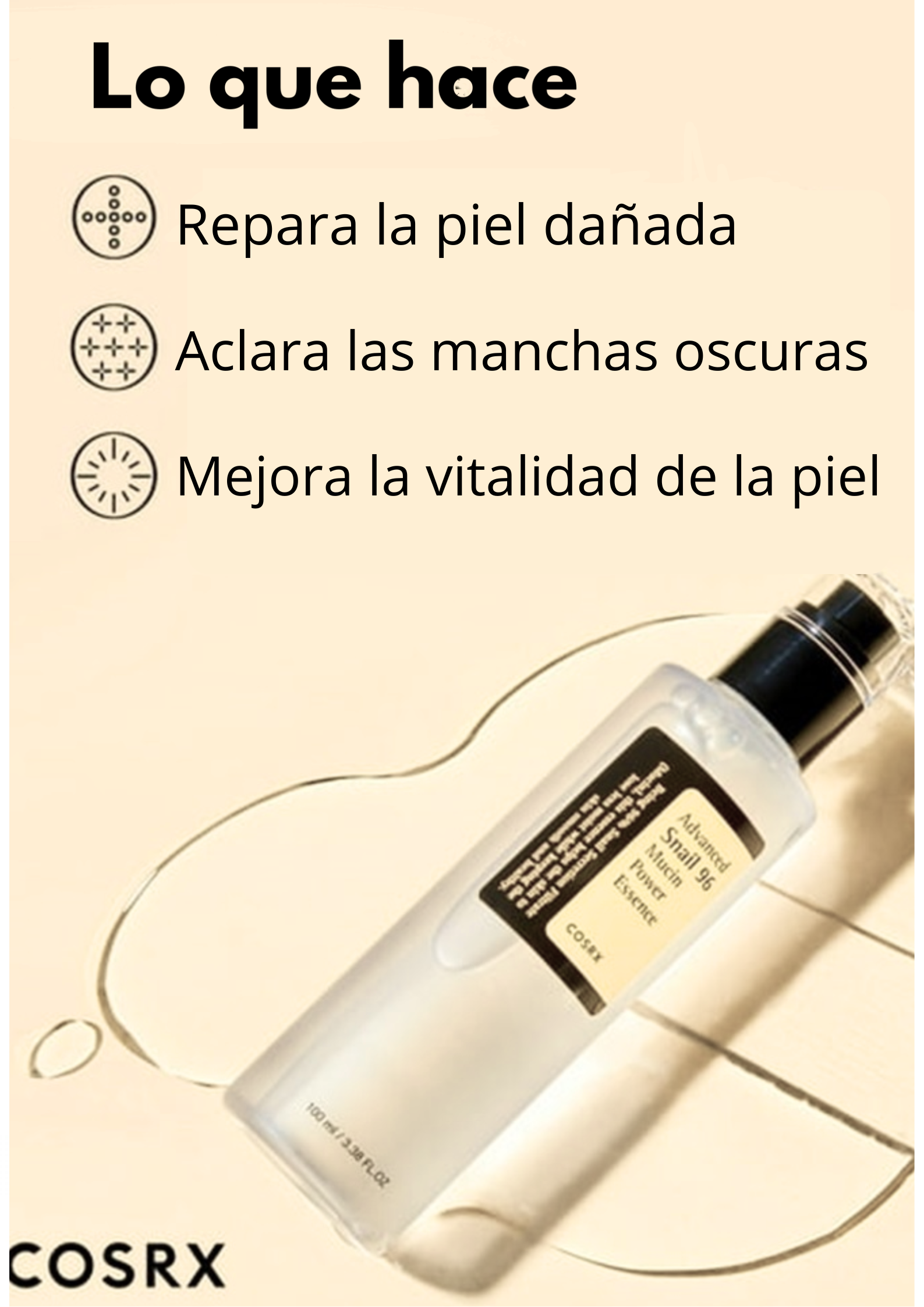 COSRX – Esencia a base de mucina de caracol